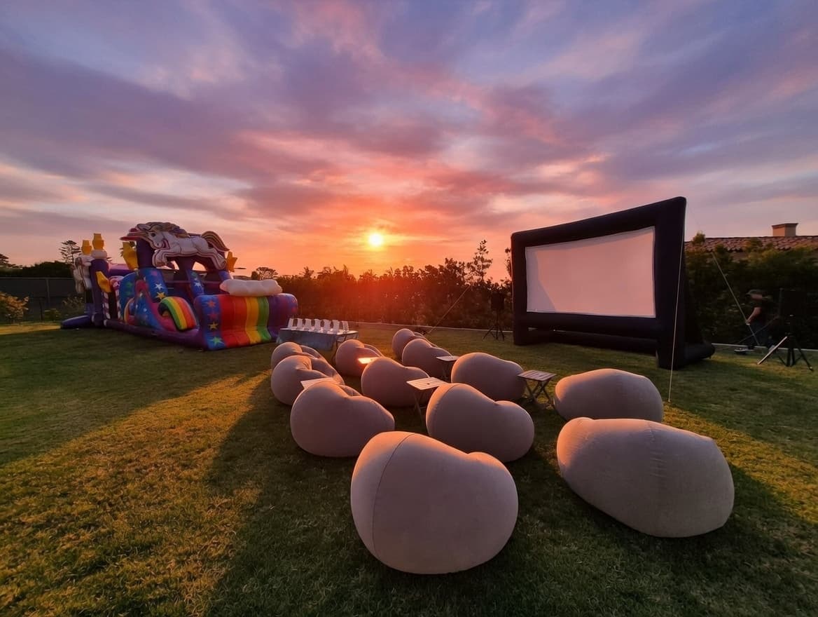 Outdoor movie setup 3 in Round Rock